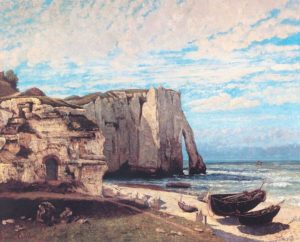Falaises d'Etretat par Gustave Courbet