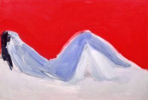 Nu couché bleu (1955) par Nicolas de Staël