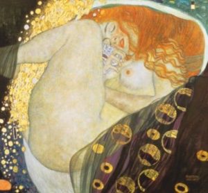 Danae par Gustav Klimt