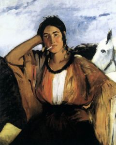 Gitane à la cigarette par Édouard Manet