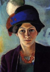 Portrait de femme par August Macke