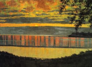 Coucher de soleil à Grace de Vallotton
