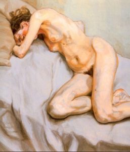 Nu endormi de Lucian Freud
