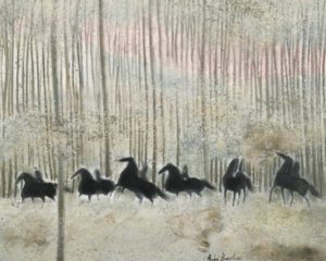 Cavaliers en automne (1980) par André Brasilier
