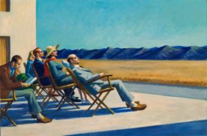 Gens au soleil d'Edward Hopper