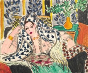 Odalisque au fauteuil noir de Matisse