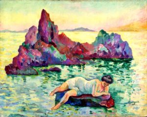 Le rocher par Henri Manguin