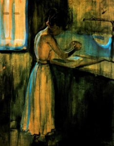 Femme à la toilette d'Edvard Munch