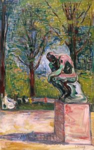Le penseur de Rodin par Edvard Munch