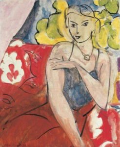 Corselet sur fond de « Tahiti » d'Henri matisse