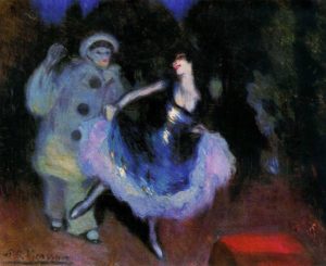 Pierrot et Colombine (1900) par Picasso