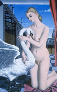 Leda par Paul Delvaux