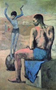 Acrobate à la boule par Pablo Picasso