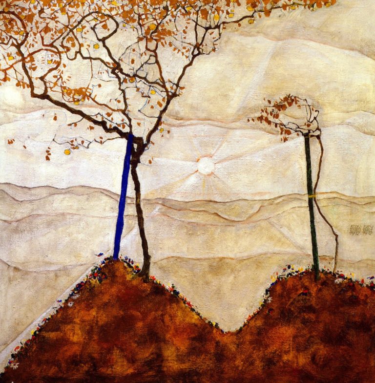 Soleil d’automne par Egon Schiele