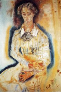 Portrait de Lotte Franzos par Oskar Kokoschka