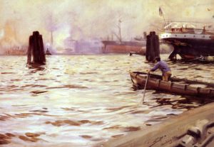 Hamburg Harbour d'Anders Zorn