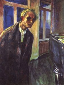 Autoportrait d'Edvard Munch