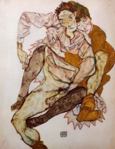Egon et Edith par Egon Schiele