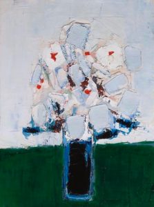 Fleurs dans un vase bleu de Nicolas de Staël