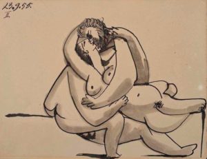 Homme et femme nus de Picasso