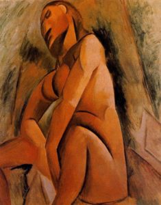 Nu assis par Picasso