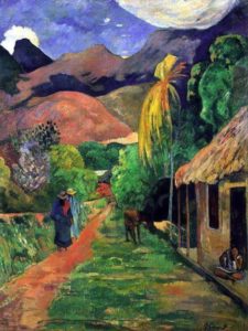 Rue à Tahiti par Paul Gauguin