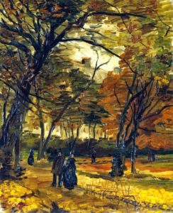 Personnages au bois de Boulogne par Vincent van Gogh