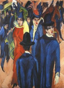 Scène de rue à Berlin par Kirchner