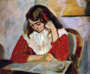 La lectrice, Marguerite Matisse par Henri Matisse