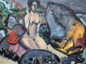 Baigneuses entre pierres par Ernst Ludwig Kirchner