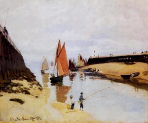 Entrée du port de Trouville par Claude Monet