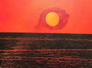 Nuages soleil et mer de Max Ernst