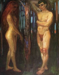 Adam et Ève par Edvard Munch