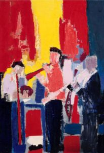 Les musiciens, souvenir de Sidney Bechet par Nicolas de Staël