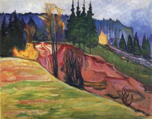 De Thuringewald par Edvard Munch
