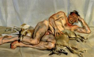 David, Pluto and Eli par Lucian Freud