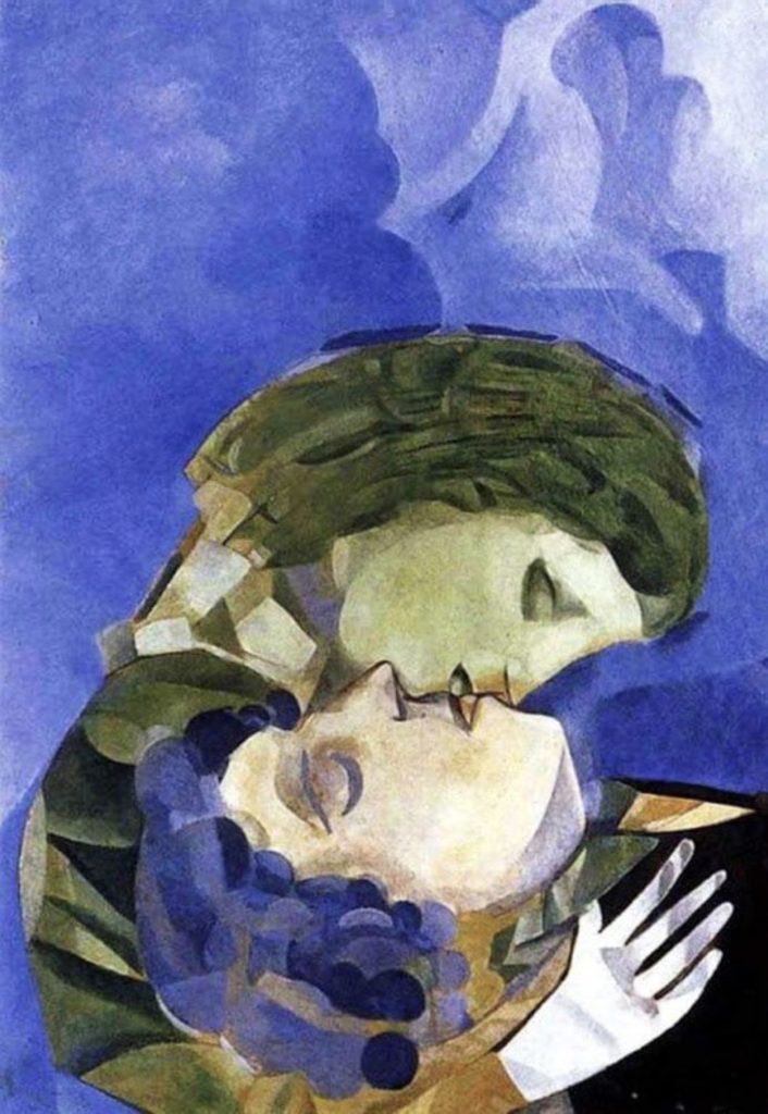 les amoureux par Marc Chagall