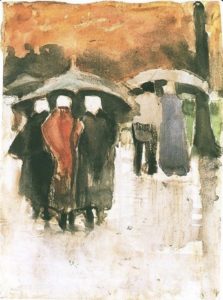 Sous la pluie, La Haye de van Gogh