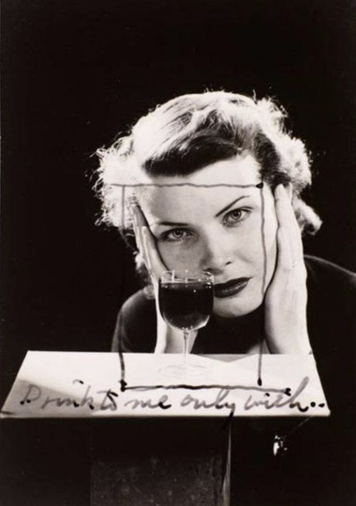 Drink to me only with... by Man Ray