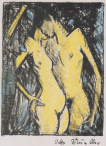Amants debouts par Otto Mueller