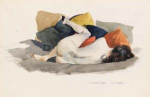 Nu couché par Edward Hopper