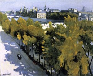 La Seine, le Louvre par Albert Marquet