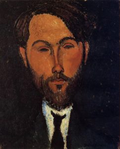 Portrait de Leopold Zborowski par Modigliani