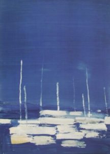 Voiliers dans la baie d’Antibes par Nicolas de Staël
