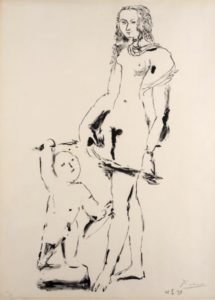 Lithographie Vénus et l’amour par Picasso
