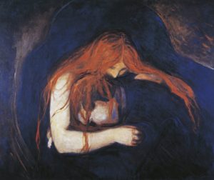 Vampire par Edvard Munch
