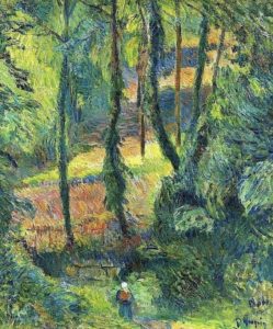 Chemin dans une pente boisée (1884)