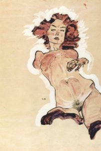 Femme nue par Schiele