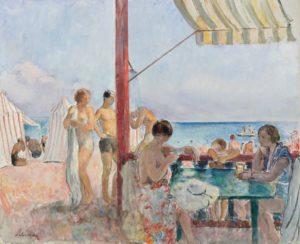 Le bar sur la plage d'Henri Lebasque