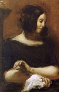 Portrait de George Sand par Delacroix